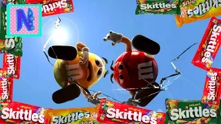 РАДУГА ИЗ СКИТЛС ★  Skittles против M&M's ★  Радуга из скитлс и ЭмЭндЭмс своими руками★  Кто кого???