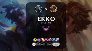 Ekko Mid vs Taliyah - KR Master Patch 14.6