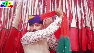 The simplest way to make rajasthani rounded turban...(राजस्थानी गोल साफा बांधने का आसान तरीका)