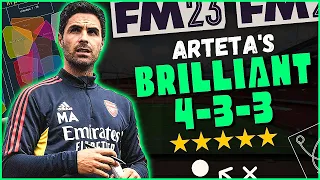 Mikel Arteta's BRILLIANT 433 | Saka & Jesus on FORM! | fm23 tactics | Football Manager 2023