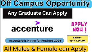 Accenture is Hiring For Technical and Non-Technical Roles | 2023 & 2024 Pass out  Apply #accenture