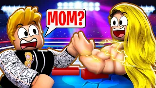 CAN LANKYBOX'S MOM BEAT THESE INSANE GAMES!? (ARM WRESTLING SIMULATOR, AMANDA THE ADVENTURER & MORE)