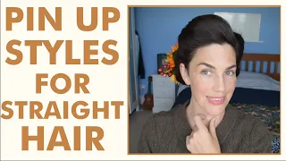 EASY PIN UP  styles for STRAIGHT hair || Fitfully Vintage