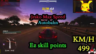 The Fastest Car in Forza Horizon 5 | Koenigsegg Jesko 2020 Tune - Autobahn Test 310 M/H = 500 KM/H