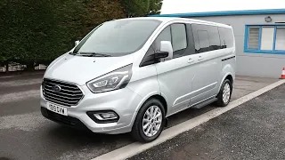 YO19 GVW 2019 (19) FORD CUSTOM TOURNEO 320 TITAINIUM X Euro6 130PS AUTOMATIC L1H1 SWB 8 SEAT MINIBUS