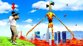 LAVA SIREN HEAD Destroys LOS SANTOS in GTA 5 - Found SIREN HEAD