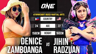 A STAR IS BORN 🇵🇭🔥 Denice Zamboanga vs. Jihin Radzuan | Full Fight