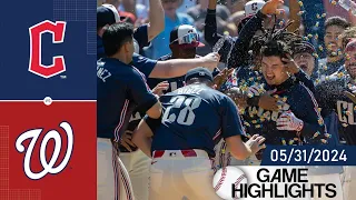 Cleveland Guardians vs Washington Nationals FULL GAME HIGHLIGHTS May 31, 2024 | MLB Highlights 2024