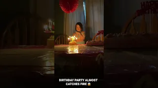 Birthday party almost catches fire 😱