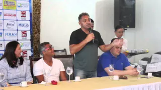 Romário e Tiririca   coletiva ou show de humor  kkk