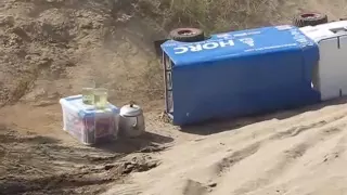 RC 1-6th scale Kamaz Dakar Rally Truck in action.wmv