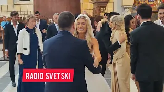 Vencanje Djordja Djokovica! Novak i Jelena blistaju