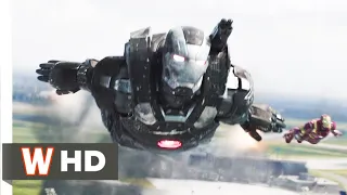 War Machine Falls Scene In (Hindi) - Airport Battle - Captain America: Civil War (2016) - 4K IMAX