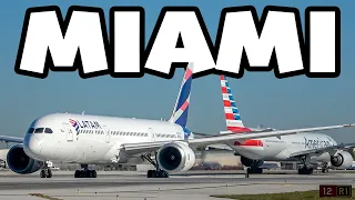 INCREDIBLE Miami Airport Plane Spotting action: The Latin America Gateway!