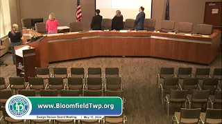 Bloomfield Township Design Review Board Meeting May 15, 2024