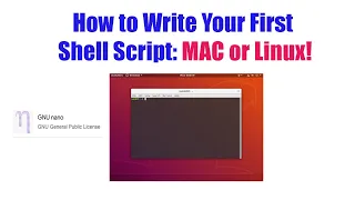 How to Write Your First Shell Script: MAC or Linux