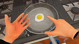 How to make the perfect fried eggs - Cooking Simulator VR
