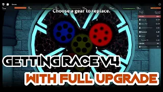 GETTING RACE V4 WITH FULL UPGRADE | Blox Fruits race awakening