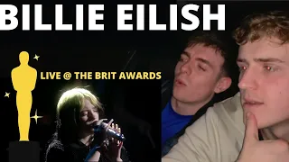 Billie Doin' Brits! | Billie Eilish - No Time To Die (LIVE @ THE BRITS) | GILLTYYY REACT