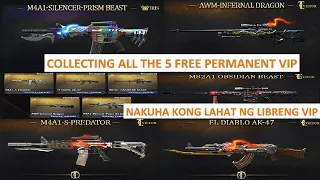 COLLECTING ALL THE 5 FREE PERMANENT VIP IN CROSSFIRE PH