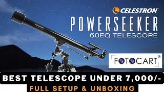 Best beginner telescope Celestron Powerseeker 60EQ Telescope Unboxing & Setup
