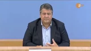 Bundesminister Gabriel bei der Bürgerpressekonferenz