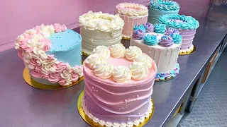 Satisfying Cake Decorating | [Unedited][No Talking][No Music]