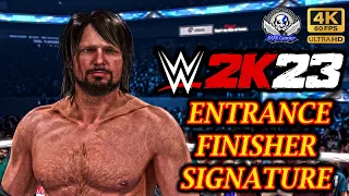 WWE 2K23 Aj-Styles '16 Entrance, Finisher & Signature