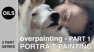 Portrait Painting In Oils Using The Zorn Palette. The Over Painting 1 Hour - Layer 1 (Part 2 Of 3)