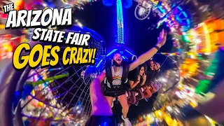 Riding CRAZY Fair Rides At the ARIZONA STATE FAIR!