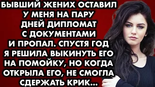 Бывший оставил у меня на пару дней дипломат с документами и пропал. Спустя год я решила выкинуть его