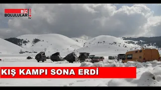 Abant'ta 4X4 kış kampı sona erdi