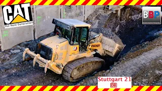 Stuttgart 21: Caterpillar 963 Next Generation, Tunnelbau, 09.11.2021.