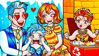 [🐾paper dolls🐾] Frozen Family Poor and Sinister Fire Mother | Rapunzel Compilation 놀이 종이