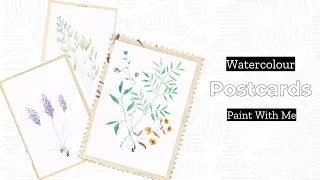 🏷  Postcard Drawing | 🏷  Postcards Ideas | 🏷  DIY Easy Watercolor Postcard for Beginners