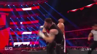 Kevin Owens, Samoa Joe, Big Show vs AOP and Seth Rollins