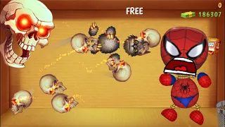 The Skull bomb VS Spider Buddy - Kick The Buddy