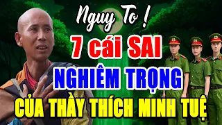 🔴Tin Mới! Bất Ngờ Lên Tiếng 7 Cái Sai Của Thầy Thích Minh Tuệ Xin Cầu Nguyện