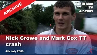 IoM TV archive: Nick Crowe and Mark Cox TT crash