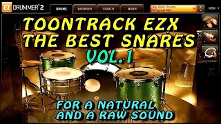 Toontrack EZX : the best snares, the most natural sounds, vol.1 in HD, dark matter, death metal etc.