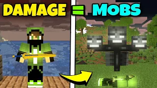 If I Take Damage, I Convert Into a Random Minecraft Mob