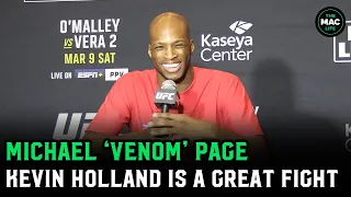 Michael “Venom” Page: 'Kevin Holland and I are going to have the first in-cage podcast'