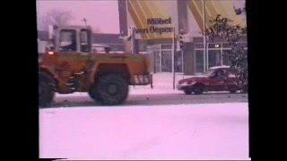 Historische Aufnahmen aus dem Jahr 1988  - Bocholt im Schnee