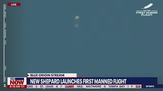 Blue Origin space launch: Bezos, crew celebrate inside New Shepard rocket | LiveNOW from FOX