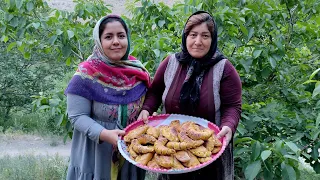 Piroshki - Homemade Fried Buns Village Style || iran Village life