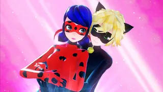 【MMD Miraculous】Duet Transformations Ladybug & Chat Noir (FANMADE)【60fps】