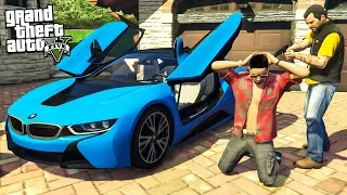 ГТА 5 МОДЫ РЕАЛЬНАЯ ЖИЗНЬ УКРАЛ BMW i8 У ЮТУБЕРА #3 В GTA 5! ОБЗОР МОДА GTA 5 ИГРЫ МУЛЬТИК ВИДЕО