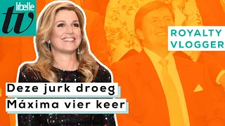 Máxima droeg 4x dezelfde jurk op een andere manier - Libelle Royaltyvlogger