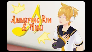 [MMD Talkloid] Len is bored and annoys Miku and Rin