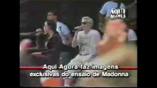 Madonna – SBT 'Aqui Agora' report on The Girlie Show rehearsal at Estadio do Morumbi in Sao Paulo #2